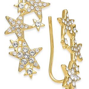 Kate Spade 14k Gold-Plated Pavé Star Ear Climbers